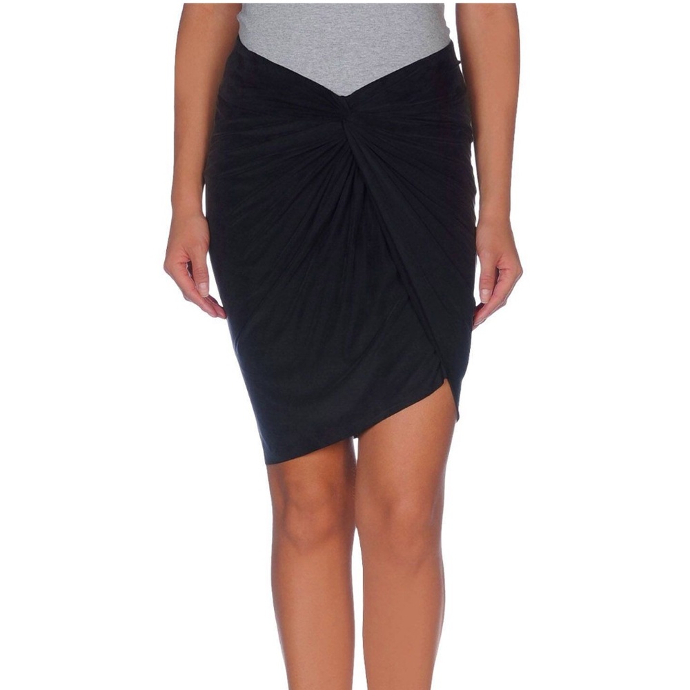 Helmut Lang Faux Wrap Mini Skirt